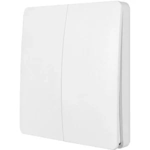 KS11 2-GANG - Botão de pressão duplo sem fio RF 433Mhz inteligente cinético (sem bateria) IP42