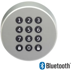 Danalock D0BP0SIBT - Teclado numérico Danapad V3 sem fios (Bluetooth) para fechadura inteligente - Prateado