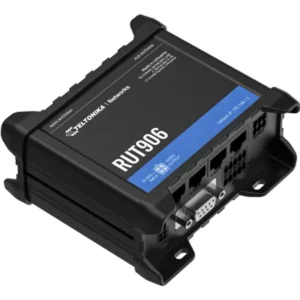 TELTONIKA Networks RUT906 - Router industrial 4G LTE Cat4 Dual-SIM c/ 4 x portas Ethernet + WiFi + USB + I/O digital + RS232 + RS485