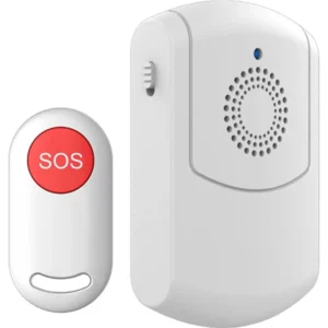 Geti GWP02 - Pager pessoal sem fios com botão SOS + campainha de alarme (100m)