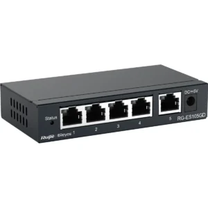 Reyee RG-ES105GD - Switch 5P Gigabit 10/100/1000Mbps - caixa metálica